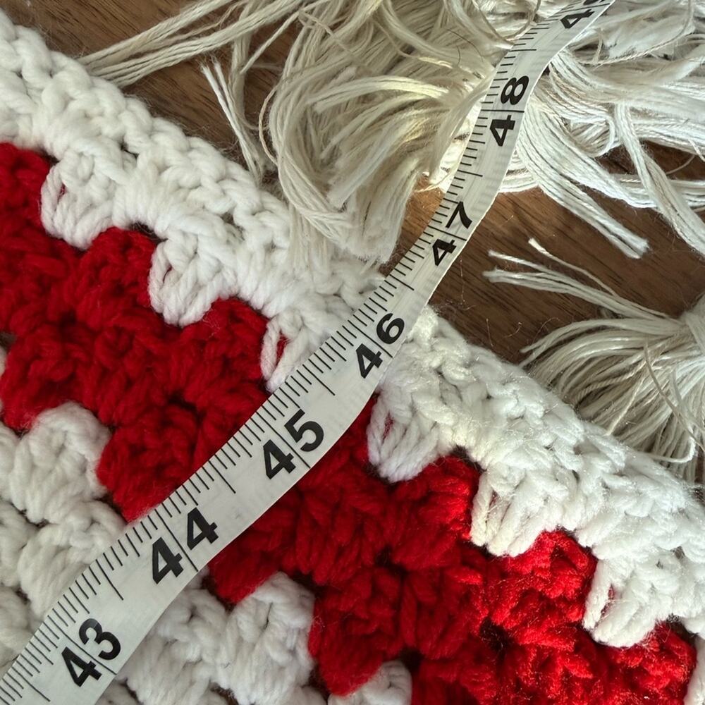 Vintage | Handmade Granny Square Throw Blanket Hand Crocheted Blanket Afghan - Picture 3 of 4